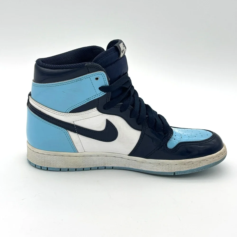 Nike Air Jordan 1 Retro High UNC Patent Blue Chill CD0461-401 Womens 8